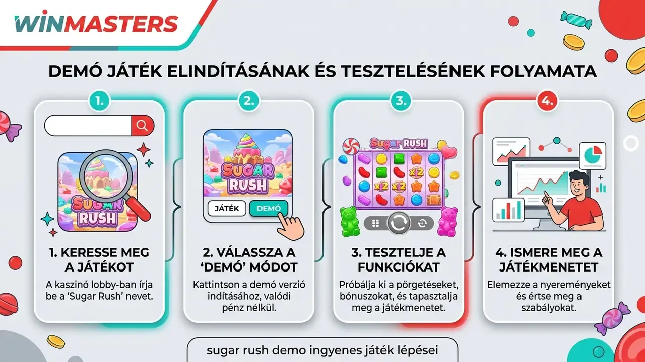 sugar rush demo ingyenes játék lépései