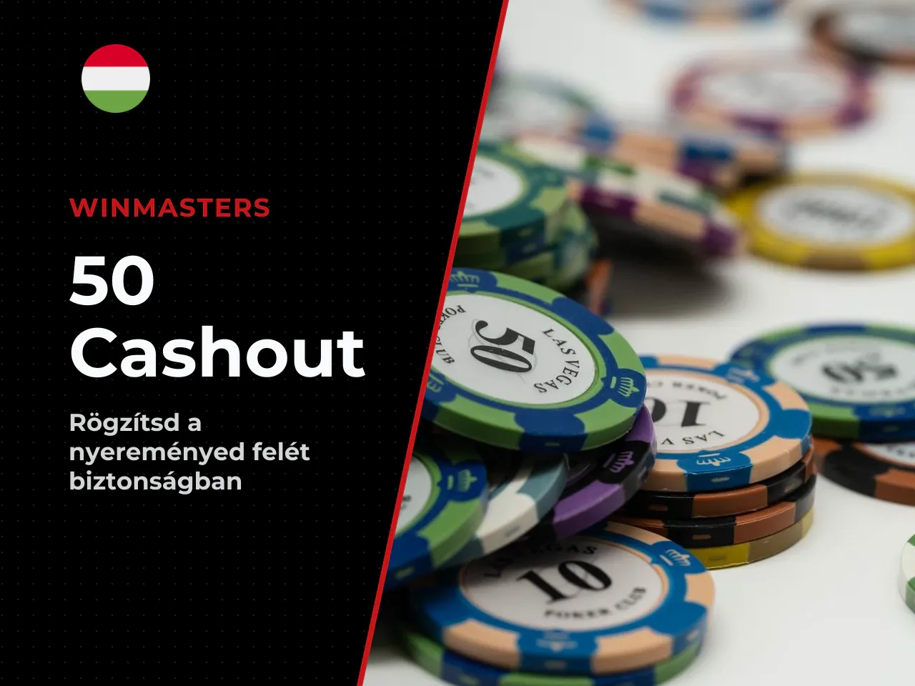 Az 50 Cashout funkció használata. Az