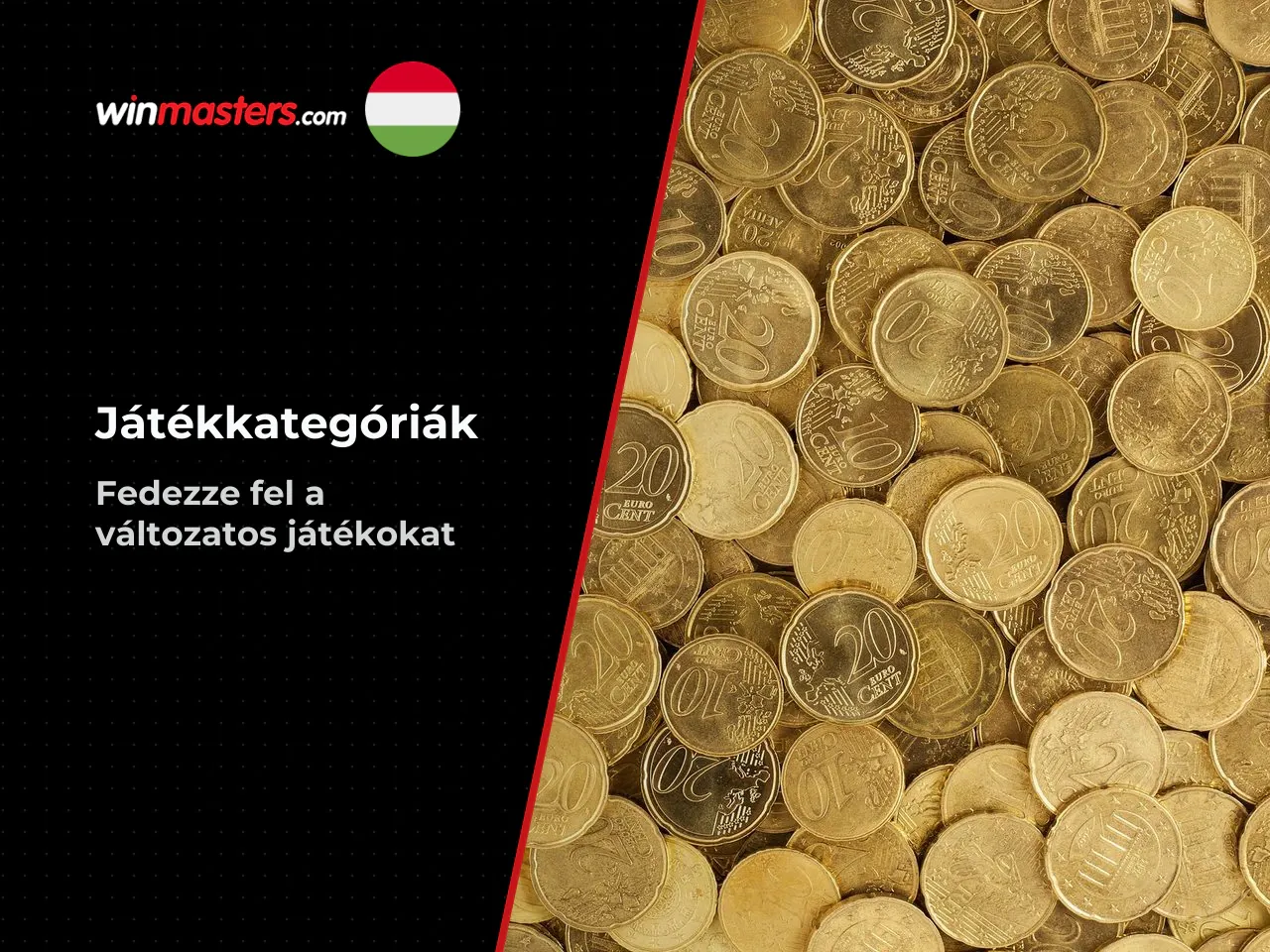 A Winmasters casino kategóriái és a